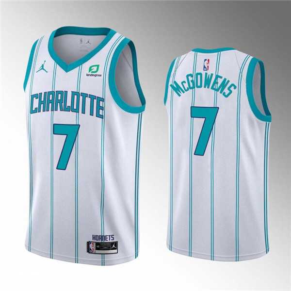 Charlotte Hornets #7 Bryce McGowens 2022 Draft White Stitched Basketball Jersey Dzhi,We sell and wholesale Charlotte Hornets #7 Bryce McGowens 2022 Draft White Stitched Basketball Jersey Dzhi on line form chian!